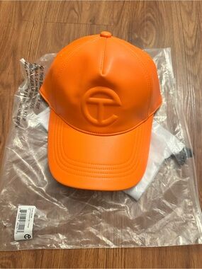 Telfar Orange Logo Cap